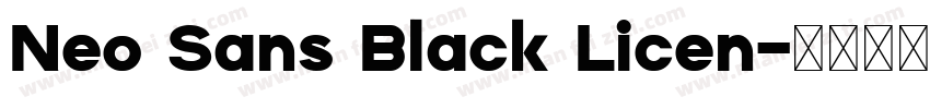 Neo Sans Black Licen字体转换